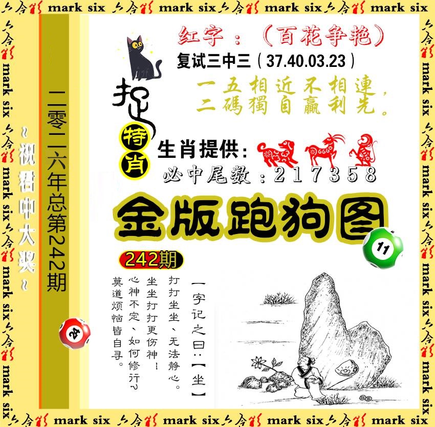 242金版跑狗