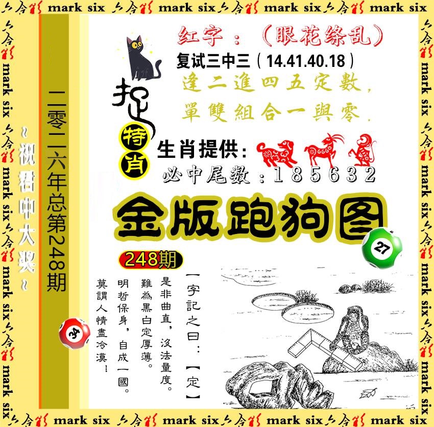 248金版跑狗