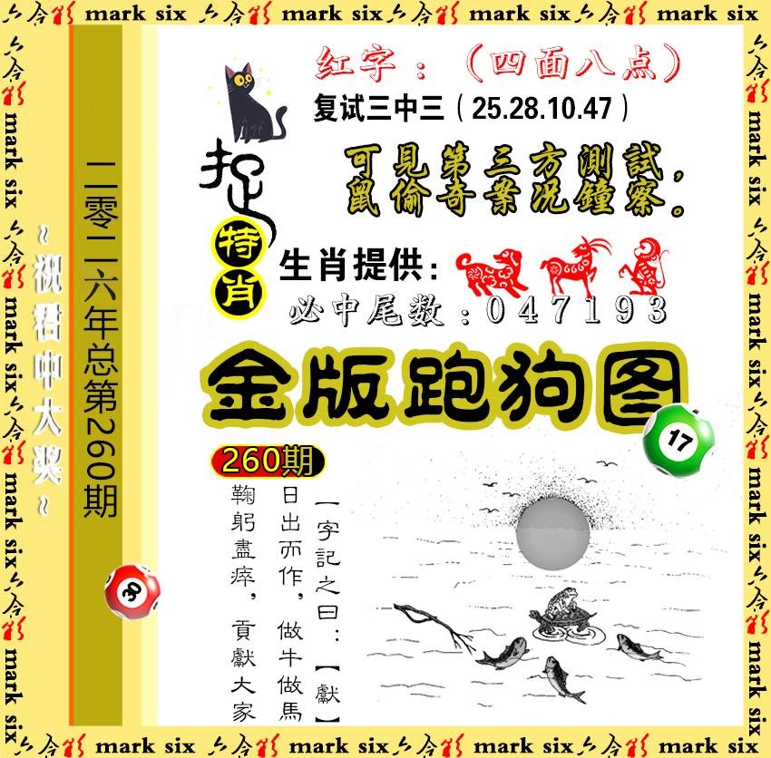 260金版跑狗