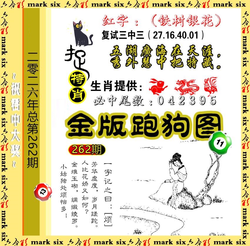 262金版跑狗